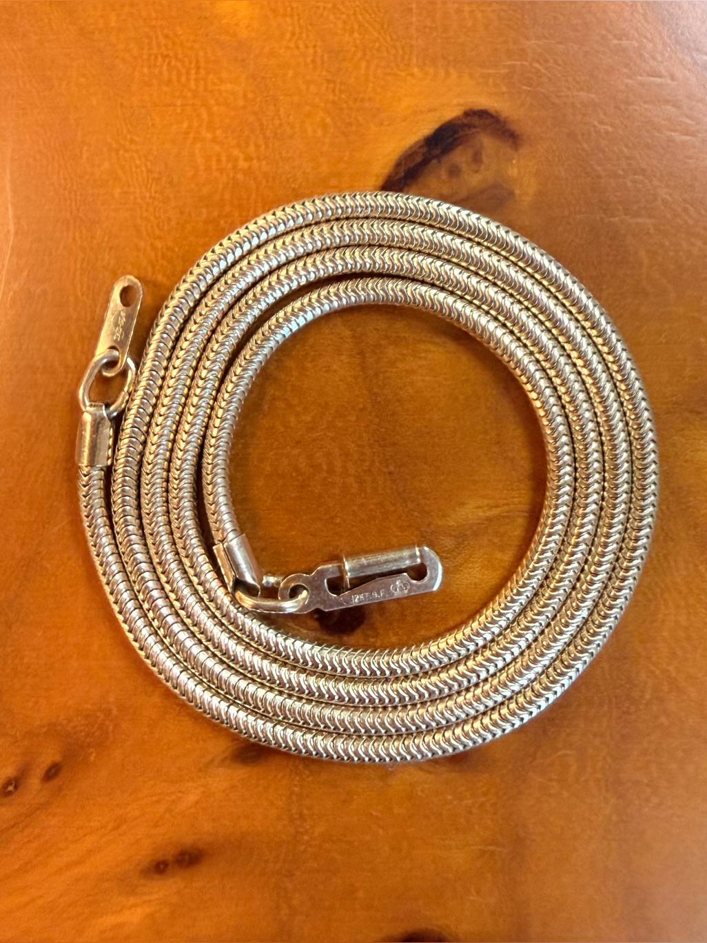 12k G.F. Liquid Gold Snake Chain.